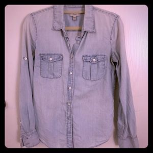 J Crew Chambray Button Up